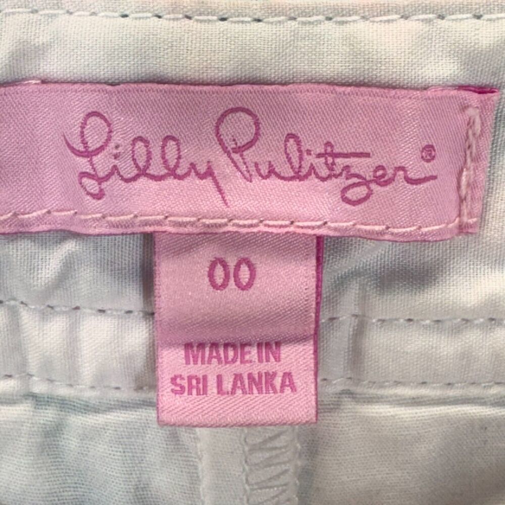 Lilly Pulitzer Lorelei Skort Womens 00 Multicolor Scalloped Hem Pockets Zipper - Picture 5 of 9